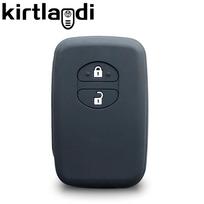 Silicone Key Fob Cover for TOYOTA Auris Prius Alphard Land Cruiser 200 Prado Aqua Avensis Avalon Venza Remote 2/3/4btns Keychain