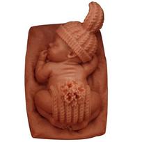 3D Silikoninė Kūdikių torto Rankų darbo Forma Muilas Vaikai Miega Torto Dekoravimo Indai Valgomasis Baras Nelipnus Kalėdos Virtuvės Įrankiai
