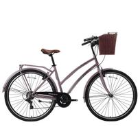 Dviratis miesto Bisan Serenity S, 28 ", 19" rėmas, juoda sp./rožinė sp., su krepšeliu