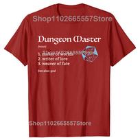 Juokingas požemių meistras (DM) Definition Dungeons Dragons Marškinėliai Vyrams Madingi Laisvalaikio Ypač Dideli 100% Medvilnės Laisvi Ypač Dideli Marškinėliai S