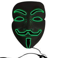 V Vendetta Make-up Party Mask LED Light Mask for Halloween Festival Cosplay Party dark green #1