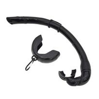 Swim Snorkel Lap plaukimo treniruotės Snorkel Silikoninis nardymo kvėpavimo vamzdelis neslysta plaukimas nardymo treniruoklis juoda