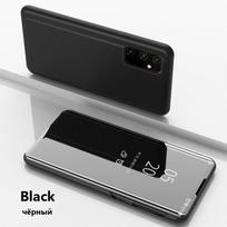 Išmanus veidrodinis atverčiamas dėklas, skirtas Samsung Galaxy A53 A13 A52 A73 A33 A51 A12 A21s A50 A70 A32 A22 A71 A72 A42 A81 M21 A31 M12 A41 Dangtelis Samsung A12 (A12 5G) juoda