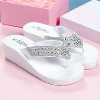 Flip Flop Women Platform Flip Flop 2024 Summer Bathroom Slippers Outdoor Beach Shoes Light Sandals Slides Women Shoes for Girl 38 balta