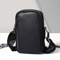 Personalizuota, Nišinė Madinga Vyriška Rankinė ant Peties Aukštos Kokybės Karvės Odos Vyriška Vienos Peties Rankinė Crossbody Bag juoda