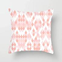 Geometrinis paprastas rožinis spausdintas pagalvės užvalkalas Biuro sofos pagalvės užvalkalas Prabangus namų dekoras pagalvės užvalkalas 30x30CM(12x12in)