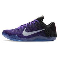 Nike Kobe 11 Elite Low Eulogy Men Sneakers Purple Hyper-Grape-White-Black-University-Gold-Bright-Crimson 822675-510 40.5
