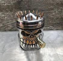 Drožinėta stūmoklio kaukolės veido skulptūra Dervos kaukolės meno kūrinys Statulėlė Amatai Namų ir biuro Personalizuota stalo dekoracija Ornamentai