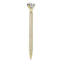 6Pcs Big Crystal Diamond Ballpoint Pen Gem Metal Ballpoint Pen Office Supplies Gift Pens auksas