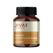 Vasant Kusumakar Rasa tabletės | Klasikinis ajurvedos žolelių ir mineralų preparatas | 10 tablečių Pack = 10 Tabs