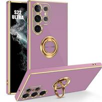 Case - BOOLING - for Samsung Galaxy S22 Ultra - Shockproof - Rotating Stand - Purple