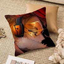 Anime M-My Hero A-Academia H-Hawks Pillow Case Anti-dustmite Invisible zipper Sofa Bed 12x12Inch
