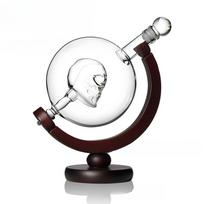 Creative 850ml Glasses Whiskey Wine Holder Skull Cup Glass Decanter Wine Bottle Red Wine Vodka Home Crafts Decoration