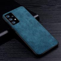 Aukščiausios kokybės Pu odinis telefono dėklas, skirtas Samsung Galaxy A52 A51 A72 A71 A32 A42 vienspalvis dėklas, skirtas Samsung Galaxy A22 A22s 4g 5g dėklui Galaxy A22 4G tamsiai mėlyna spalva