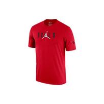 Jordan Chicago Bulls Logo Print Sports Short Sleeve T-Shirt Men Tops Red DA6507-657 S