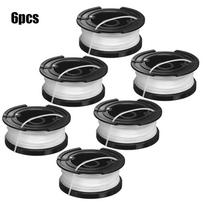 6 vnt. žoliapjovės ritė su valu A6481, skirti Black&Decker ST4525 ST6600 ST7000 ST7200 ST7200-CA ST7500 ST7700 ST7701 STC1820 STC1820PC