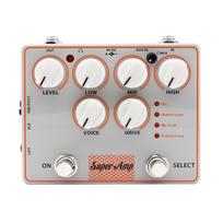 Guitar Amp Simulator Pedal 4 in 1 DI Box AUX Input Headphone Output Metal Case Cabinet Simulator True Bypass Guitar