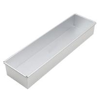 Tiramisu torto forma su nuimamu dugnu Aliuminio lydinio stačiakampė sūrio pyrago forma Torto deserto kepimo skarda Fixed edge