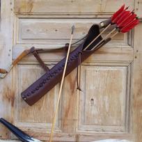 Medieval Steampunk PU Leather Waist Belt Archery Quiver Hunting Cosplay Vintage Arrow Holder and Bow Shooting Costume Props New