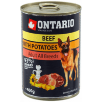 Ontario konservai šunims su jautiena, paskaninta žolelėmis, 400 g, Beef Pate flavoured with Herbs