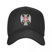 Individualizuota Serbijos erelio herbo beisbolo kepuraitė Moterims Unisex Kvėpuojanti Serbijos vėliavos Tėčio kepurė Lauko Snapback Kepuraitės Adjustable Cap