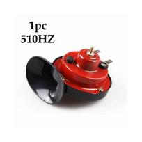 100DB vandeniui atsparus 12V itin garsus traukinio garso signalas, automobilio garsiakalbis, „General Motors“, motociklai, sunkvežimiai, valtys, elektroniniai garso signalai 510HZ - Red 1pc