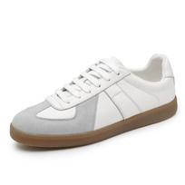 Spring Summer Men Genuine Leather Shoes Casual Tenis Masculino for Man Fashion Trend Street Style Hot Sale Flats Vulcanize Shoes 38 balta