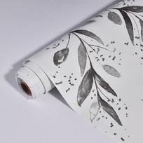 Green Leaf Peel and Stick Wallpaper Modern Self Adhesive Wallpaper Floral Contact Paper Removable Watercolor Leaf Wallpaper 1mx45cm