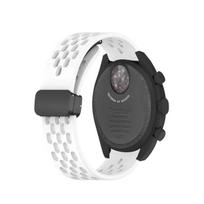 20 mm silikoninis dirželis „Omega X Swatch“ bendram „MoonSwatch“ kvėpuojančiam sportiniam magnetiniam riešo apyrankės apyrankės „MoonSwatch“ priedams 20mm balta