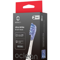 Pakaitinės galvutės šepetėliui OCLEAN X ULTRA White BRUSH HEAD, 2 vnt. (-35% perkant 2 vnt.)