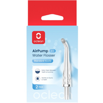 Burnos irigatoriaus pakaitinis antgalis standartinis, permatomas OCLEAN AIR PUMP A10, 2 vnt. (-35% perkant 2 vnt.)
