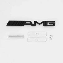 1 vnt. Priekinių grotelių emblemos lipdukai Mercedes Benz AMG logotipui W204 W205 W210 W211 W212 W213 W167 W176 W463 GLC C63 G63 E63 juoda