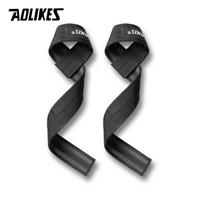 Aolikes Weight Lifting Wrist Straps Non Slip Flex Gel Grip for Gym Fitness Bodybuilding Training Crossfit