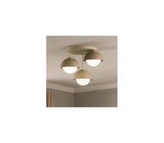Brilagi - Prie lubų montuojamas šviestuvas COSMO 3xE27/60W/230V smėlinė/auksinė