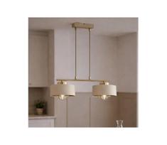 Brilagi - Liustra ant laido SPRING 2xE27/60W/230V smėlinė/auksinė