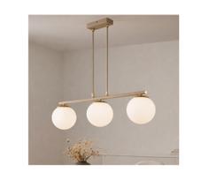 Brilagi - Pakabinama liustra ant laido MILO ECRU 3xE27/60W/230V smėlio/auksinė