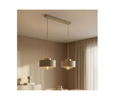 Brilagi - Pakabinamas šviestuvas su laidu SPRING 2xE27/60W/230V smėlinis/auksinis