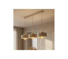 Brilagi – pakabinamas šviestuvas ant laido, SPRING 3xE27/60W/230V, smėlio spalvos/auksinis