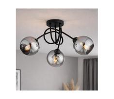 Brilagi - Prie lubų montuojama liustra DIOR 3xE27/60W/230V juoda/dūminė pilka