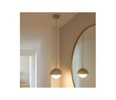 Brilagi - Pakabinama liustra ant laido COSMO 1xE27/60W/230V Ø 18 cm smėlinė/auksinė