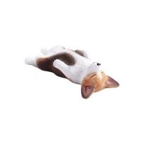 Miniature Figurines Model Mini Animal Corgi Simulation Dog Resin Figures for Kids Home Decor Accessories Kid's Gift Car Ornament
