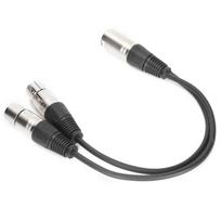 JORINDO JD6068 XLR Male į Dual XLR Female Kabelis Y tipo skirstytuvas o Mikrofono kabelis 0.3M