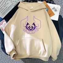 Anime Genshin Impact Varesa Hoody 2025 Retro Moteriški/Vyriški Hoody Kawaii Rudens Žiemos Drabužiai Estetiškas Džemperis Vintage M