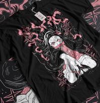 Nezuko T-Shirt Demon Slayer Kimetsu No Yaiba Anime Mitsuri Kanroji Tee All Size XL