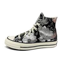 Converse 1970s Chuck Taylor All Star Round Toe Lace-up High Top Espadrilles Women's Black & Silver 37
