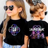 KPop Demon Hunters Girl Kids Clothing Summer Cartoon Derpy Tiger Clothes Fashion Boys T-shirt Children's T Shirts 100