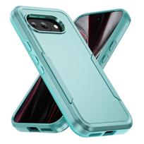Karinis smūgiams atsparus hibridinis dvigubo sluoksnio dėklas Google Pixel 10 Pro 9 9A 9 Pro 8 8A 8 Pro 7 7A 7 Pro 6A 6 Pro Armor matinio paviršiaus dangtelis For Google Pixel 9 žalia