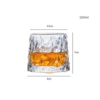 Slėgio mažinimo giroskopinis kavos puodelis Juokingas buitinis gėrimų puodelis Roly-poly espreso kapučino kavos latte stiklinė viskio roko stiklas 160ml white