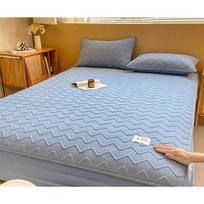 A klasės sojų pupelių dygsniuotas paklodė Storas apsauginis nuo dulkių pledas Simmons apsauginis užvalkalas Medvilninis čiužinio užvalkalas Pillowcases mėlyna