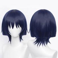 Profesionalūs Genshin Impact Cosplay perukai Scaramouche Kunikuzushi mėlyna violetinė juoda karščiui atsparūs sintetiniai plaukai Anime Cosplay perukas + peruko dangtelis One Size